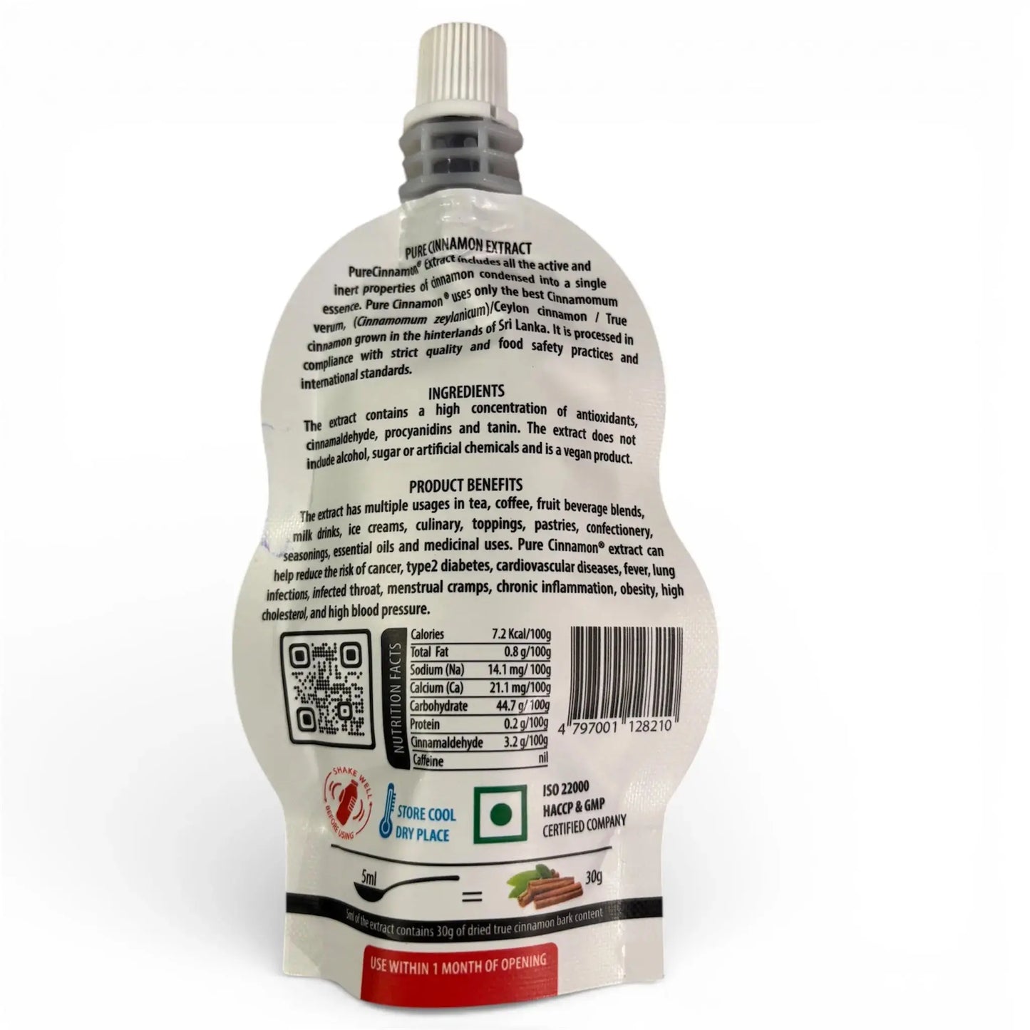 Ceylon Cinnamon Extract, Back