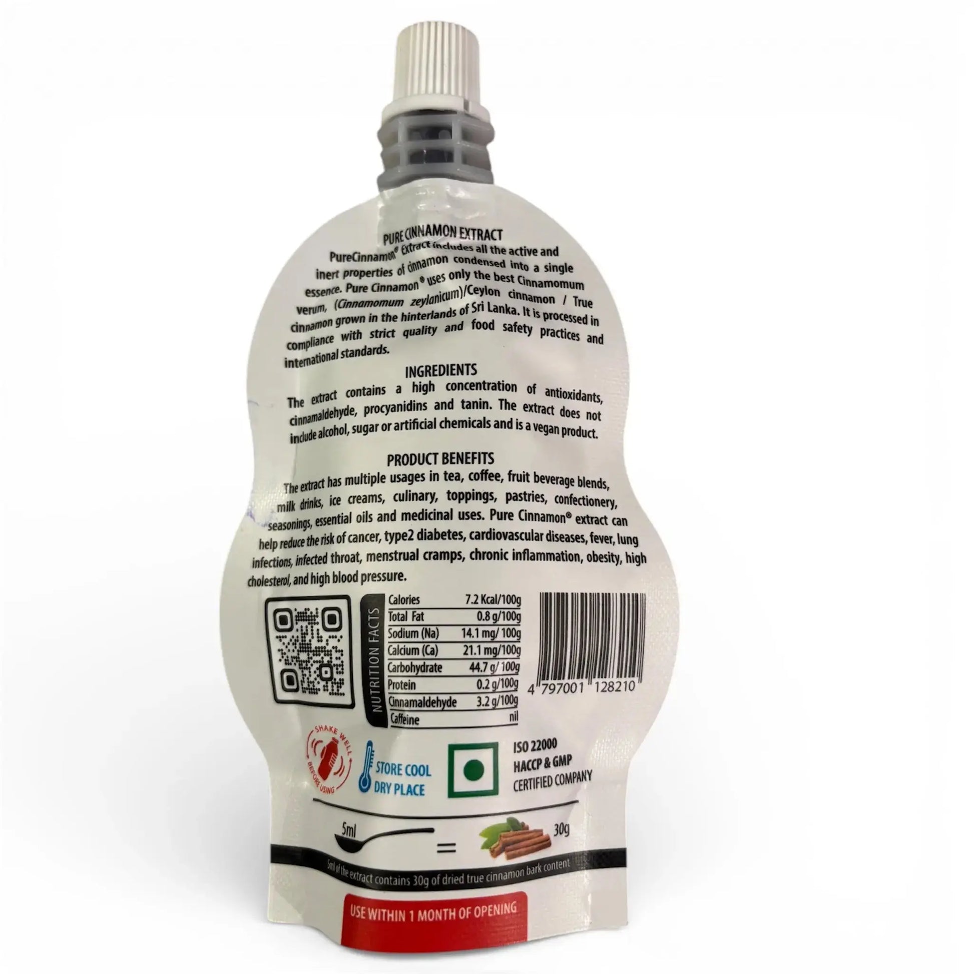 Ceylon Cinnamon Extract, Back